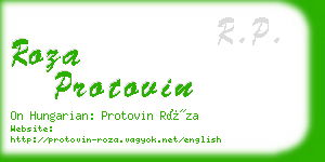 roza protovin business card